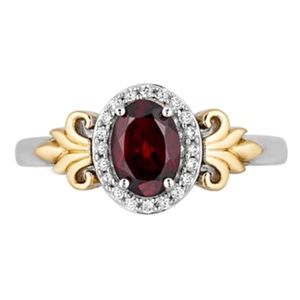 Disney Enchanted Red Garnet Ring